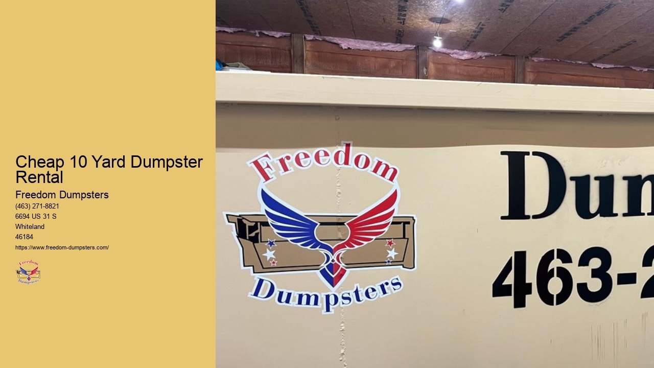 Cheap Dumpster Rental Whiteland IN