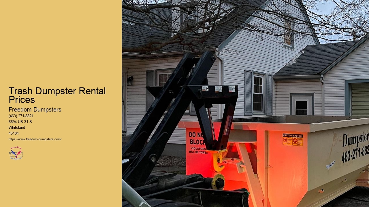 Trash Dumpster Rental Prices